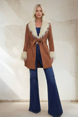 Could’ve Been Her Fur Trim Jacket