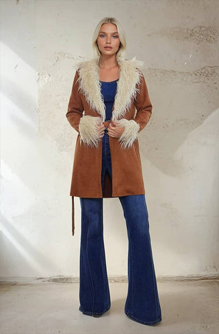 Could’ve Been Her Fur Trim Jacket