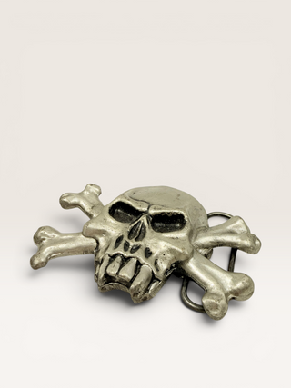 Skull and Cross Bones Belt Buckle