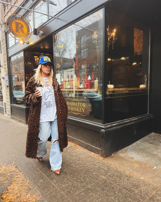 After Midnight Leopard Faux Fur Jacket