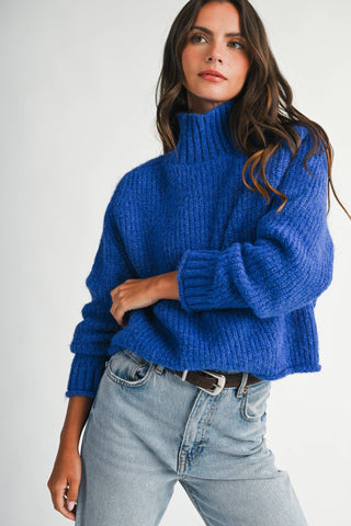 Heart of Glass Mock Neck Sweater