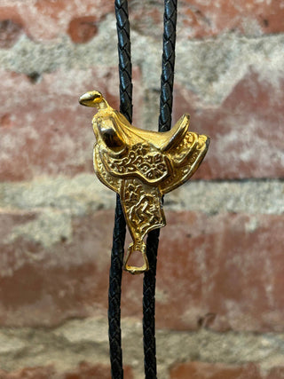 Golden Saddle Bolo Tie