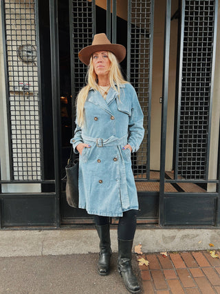 Hayes Denim Trench Coat