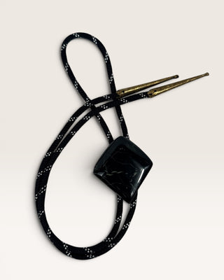 Black Jasper Bolo Tie