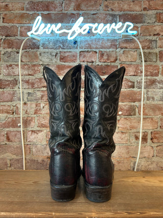 Tony Lama Genuine Lizard Men's Cowboy Boots Size 12 wide