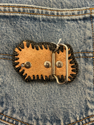 Bow leather Belt Buckle