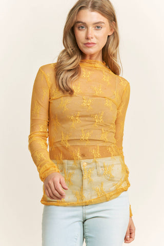 Lady Lux Lace Layering Top