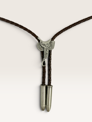 Saddle and Bullets Bolo Tie