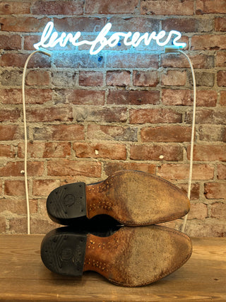 Montana Eel Skin Men’s Cowboy Boots Size 9.5/Women’s size 11