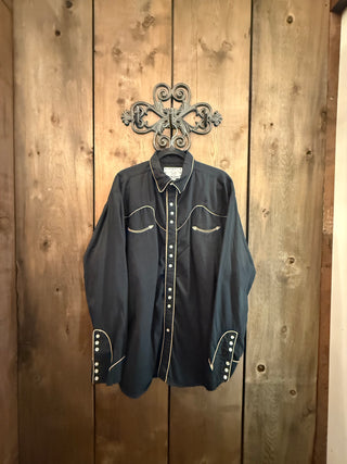 Vintage Men’s Crazy Cowboy XL Snap Up