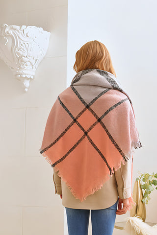 Plaid Shawl Scarf