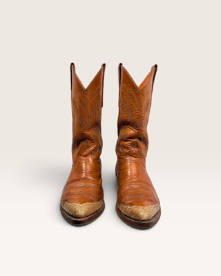 Lizard Tip Cowboy Boots Men’s Size 10.5