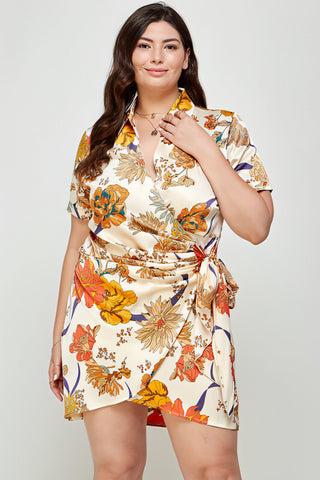 Janessa Wrap Dress Plus Size