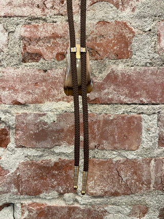 Petrified Wood Bolo Tie