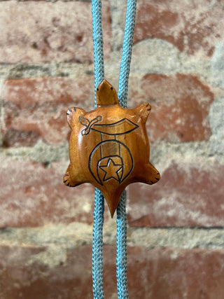 Wooden Turtle Bolo Tie