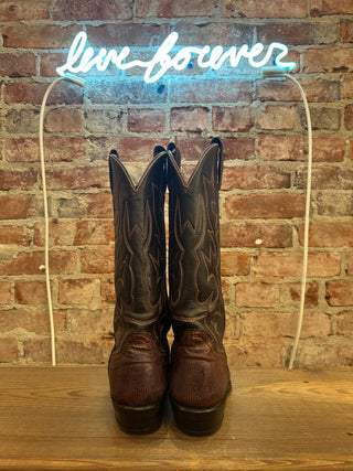 Genuine Lizard Women’s Cowboy Boots Size 7.5