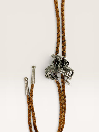 Silver Vintage Rough Rider Bolo Tie