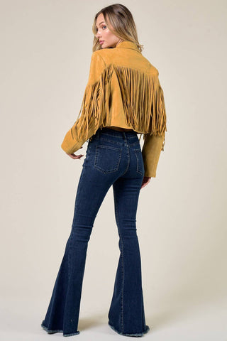 Nicks Mustard Fringe Jacket