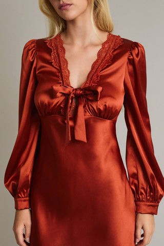 Heart Like Mine Satin Mini Dress