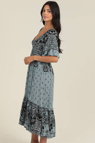 Dusty Sage Midi Dress