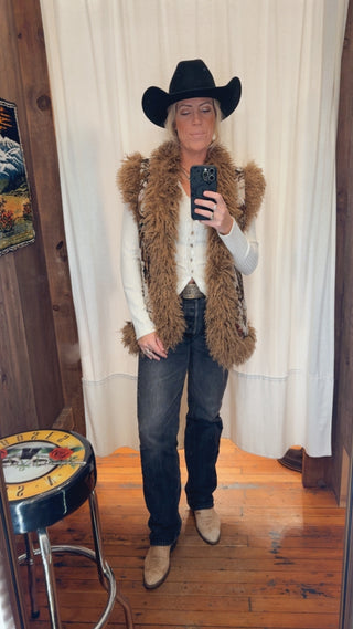 Desert Daisy Jacquard Vest