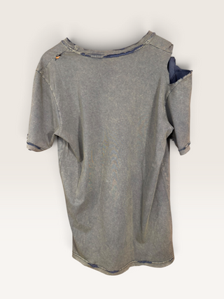 Johnny Cash Chop Shop Distressed V-Neck T-Shirt