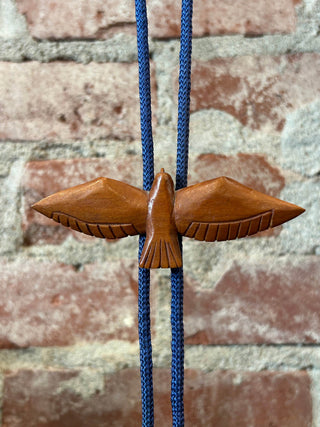 Wooden Bird Bolo Tie