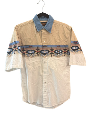 Vintage Plains Snap Up Shirt Size Small