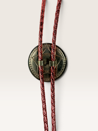 Silver Star with Pink Stone Bolo Tie
