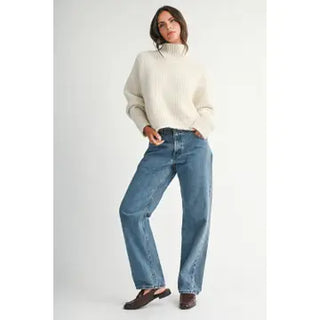 Heart of Glass Mock Neck Sweater