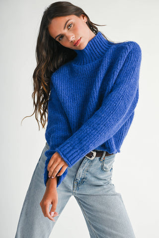 Heart of Glass Mock Neck Sweater