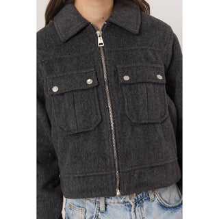 Hayden Brushed Crop Jacket