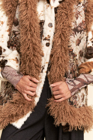 Desert Daisy Jacquard Vest