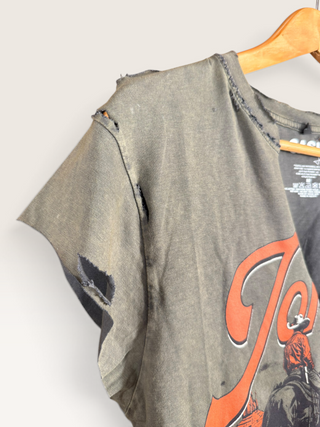 Johnny Cash Chop Shop Cropped T-Shirt