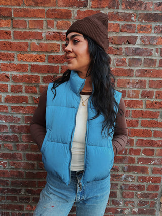 Cloud Crop Puffer Vest