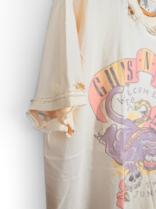 Guns N Roses Welcome to The Jungle Distressed Chop Shop T-Shirt