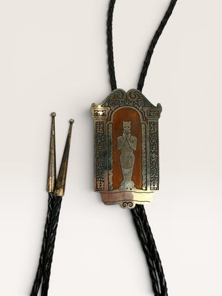 Egyptian Goddess Bastet Metal Bolo