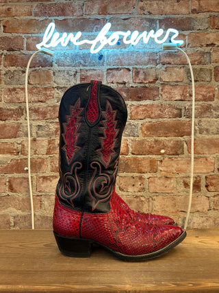 Hondo Genuine Snake Women’s Cowboy Boots Size 10