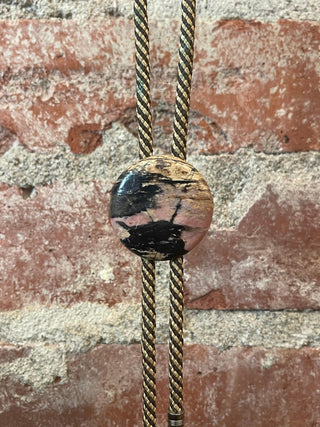 Circle Stone Bolo Tie