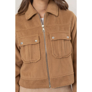 Hayden Brushed Crop Jacket