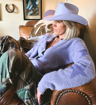 Pioneer Western Cowboy Hat Lilac