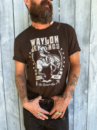 Waylon Jennings 1972 Eagle Ladies Love Outlaws T-Shirt