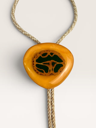 Vintage Acrylic Branch Cut Bolo Tie