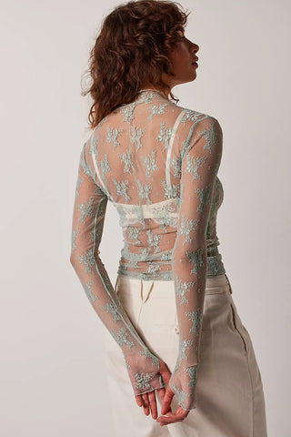 Lady Lux Lace Layering Top