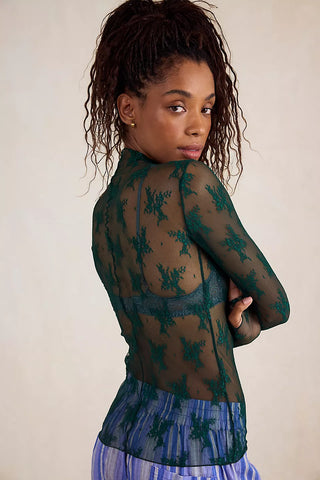 Lady Lux Lace Layering Top