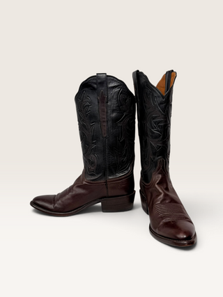 Lucchese Calf Skin Cowboy Boots W 8.5