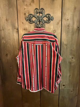 Vintage Men’s 2XL Roper Rodeo Blue Snap Up