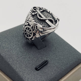 Anchor Biker Ring