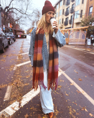 Stay Cozy Oversized Fringe Scarf