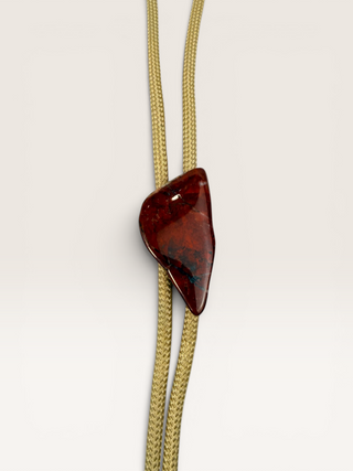 Red Jasper Vintage Bolo Tie